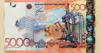 5 000 тенге, 2011 — Оборотная сторона