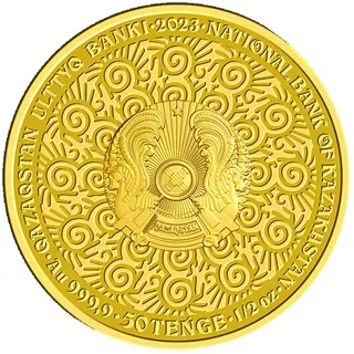 KÓKBÓRI (50 теңге, uncirculated), 2023, Сторона 1
