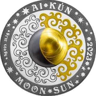 AI•KÚN (Луна и Солнце), 2023, Сторона 1
